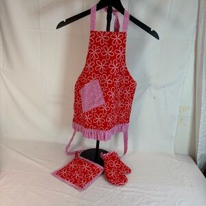 Kids Baking Apron Set | Handmade Child Kitchen Helper Gift